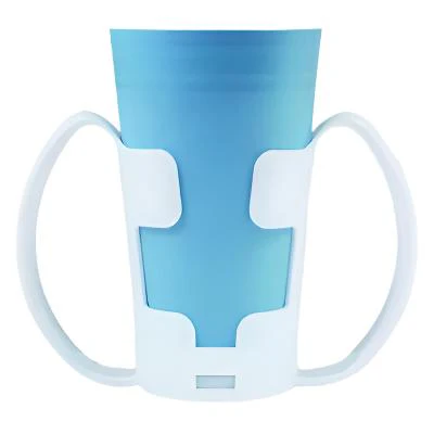 Portavasos con doble asa de agarre