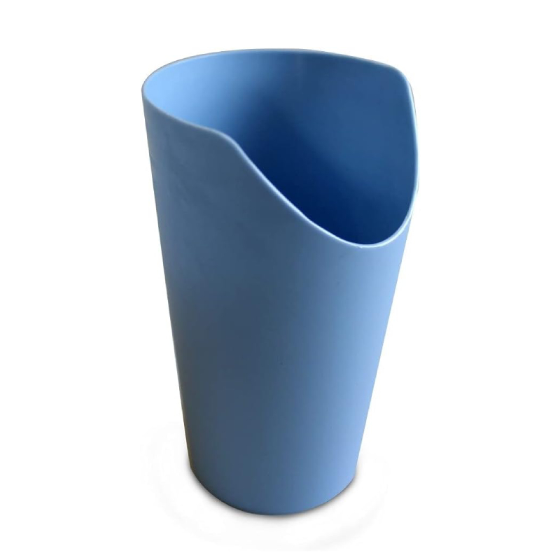 Vaso recortado para disfagia