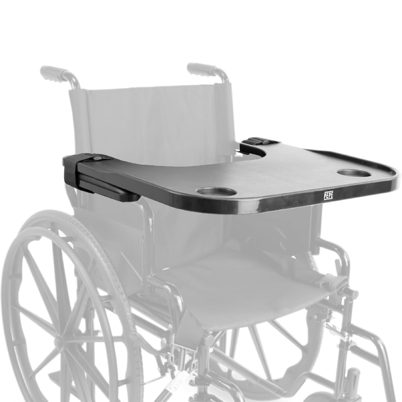 Bandeja para Silla de Ruedas con Portavasos