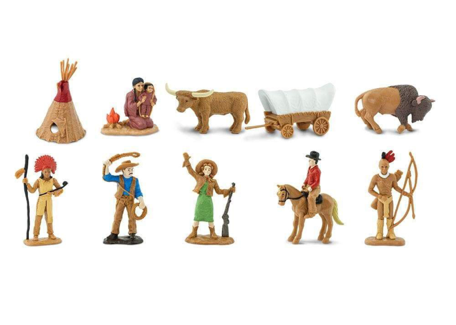 Set de 11 miniaturas Salvaje Oeste