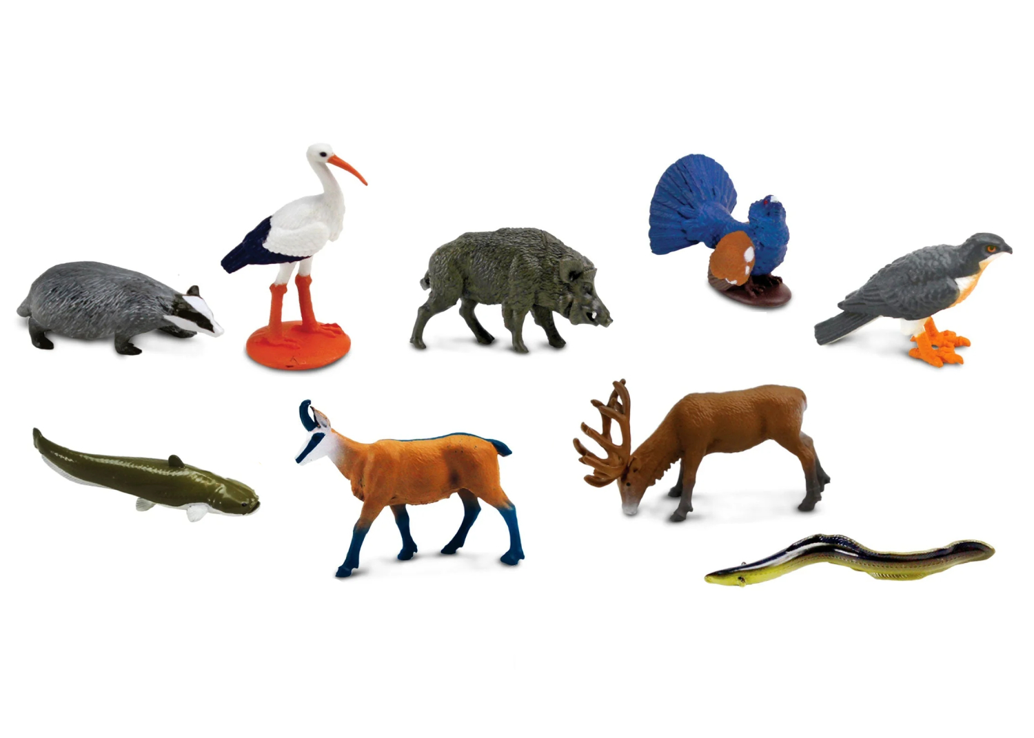 Set de 9 Animales Europeos