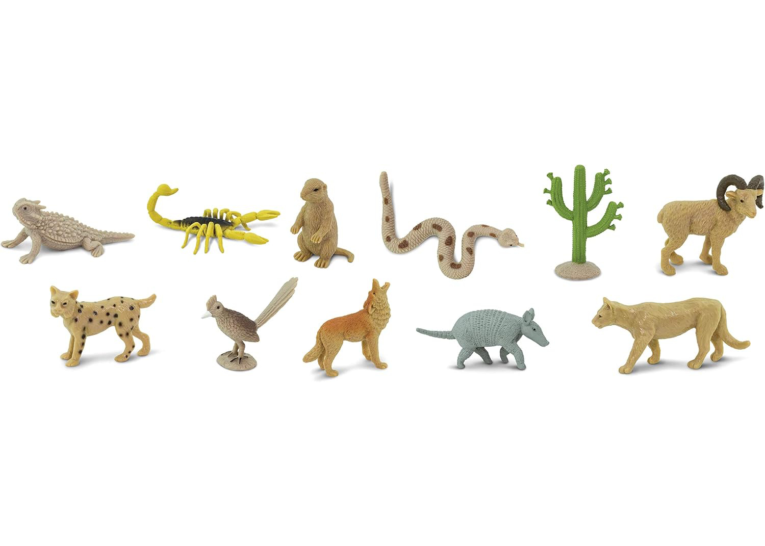 Set de 11 Figuras en Miniatura de animales del desierto