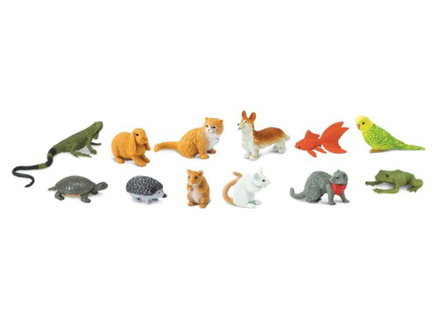 Set de 12 Figuras en Miniatura de Animales de Compañía