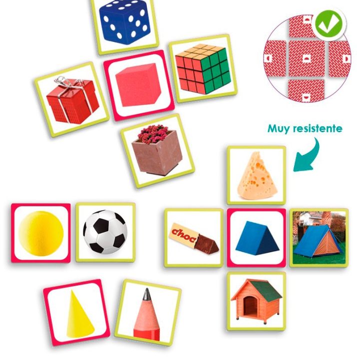 Juego para descubrir figuras geométricas en el entorno Akros