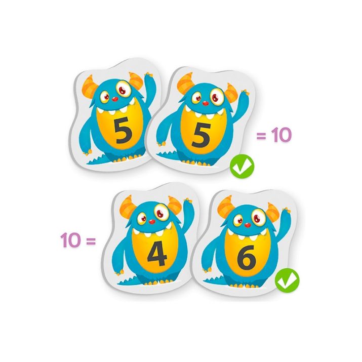 Juego para aprender matemáticas Amigos del 10 Akros