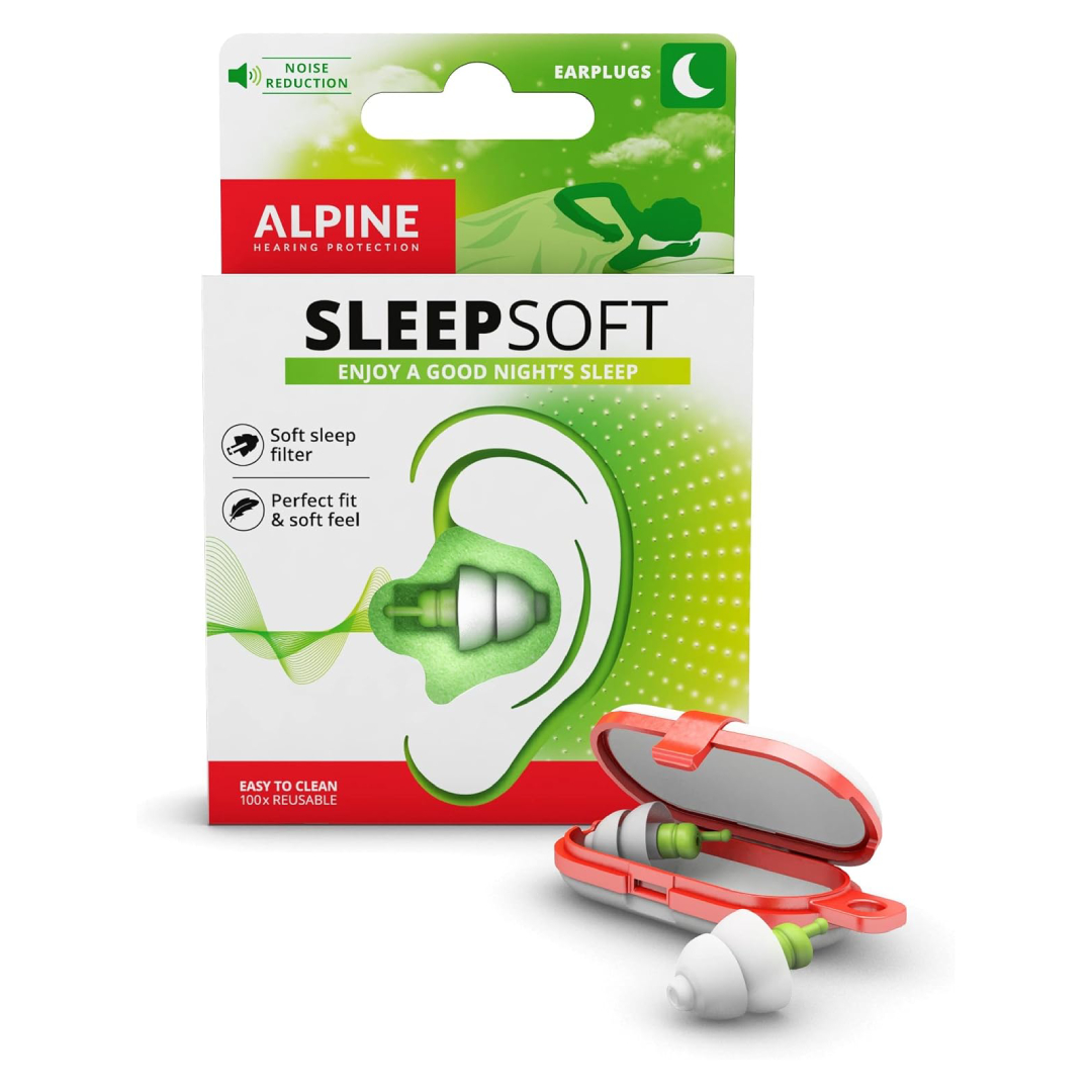 Alpine SleepSoft: tapones antirruido reutilizables para dormir y reducir el ruido nocturno