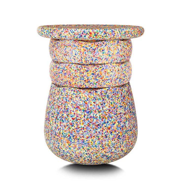 Stapelstein Dynamic All Super Confetti: asiento dinámico modular para movimiento, equilibrio y juego activo