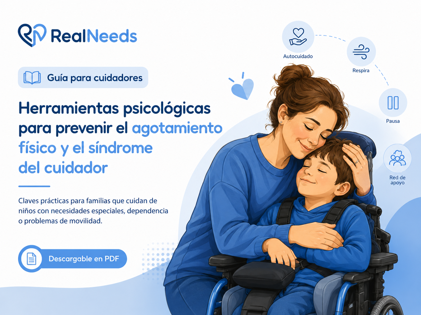 Guía para cuidadores: herramientas psicológicas para prevenir el agotamiento físico y el síndrome del cuidador